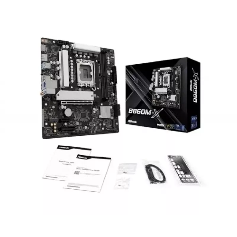 ASRock B860M-X základná doska, Intel B860, LGA 1851, micro ATX, DDR5