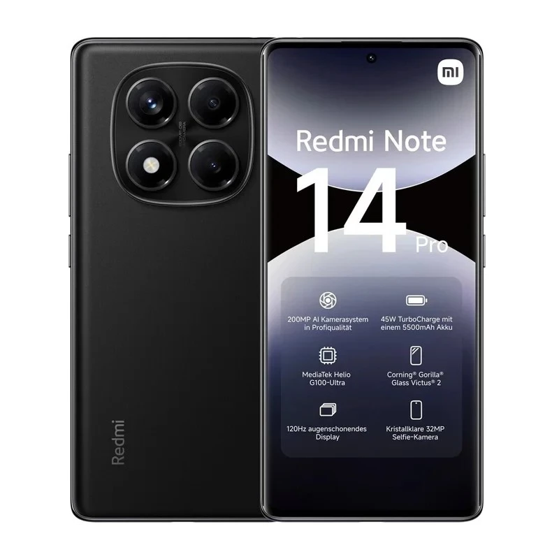 Xiaomi Redmi Note 14 Pro 4G smartfón 8 GB RAM 256 GB, 6,67" AMOLED, 200 MP, 5500 mAh, hybridný Dual SIM, Android 14, oceánsky modrý