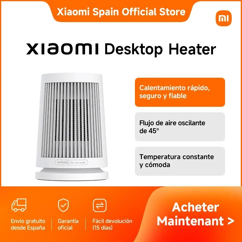 Elektrický ventilátorový ohrievač miestnosti Xiaomi Desktop Heater BHR8940EU