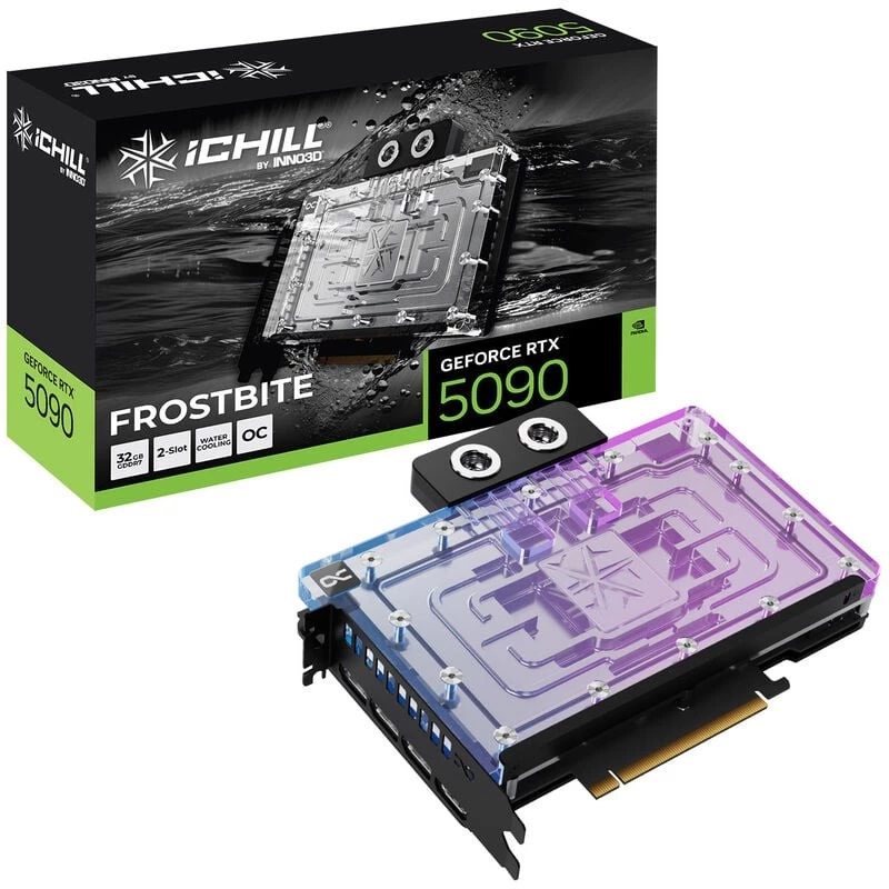 INNO3D GeForce RTX 5090 iCHILL Frostbite 32GB GDDR7 grafická karta