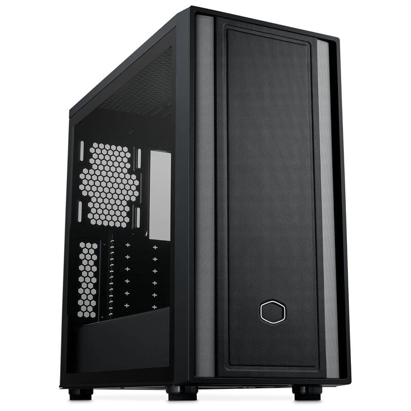 Cooler Master MasterBox 600 Lite PC skriňa, MIDI-Tower, E-ATX, tvrdené sklo - čierna