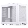 Skriňa PC Jonsbo C6 MAX, mini skriňa, Micro-ATX, tvrdené sklo - biela