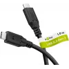 Kábel USB-C na USB-C 3.2 Gen2, 10 Gbit/s, 1m, čierny, Power Delivery 3.0, 100W, 4K, 60Hz