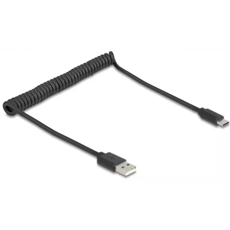 DeLOCK USB kábel USB 2.0 0,75 m USB A USB C čierny 90368