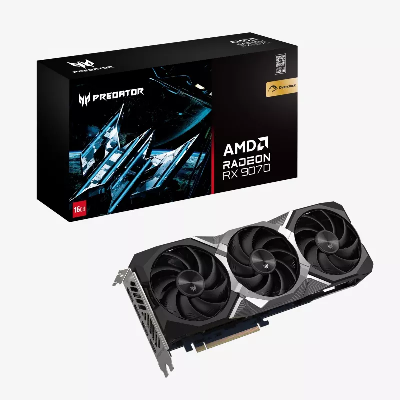 Acer Predator BiFrost Radeon RX 9070 OC 16GB GDDR6 grafická karta
