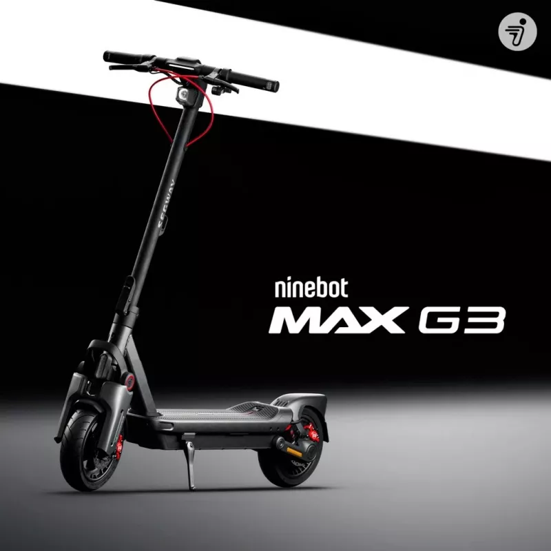 Klasická kolobežka Segway Ninebot MAX G3 D čierna sivá červená