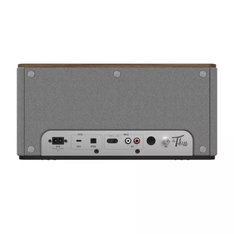 Klipsch the Three Plus Premium Bluetooth reproduktorový systém orech USB RCA...