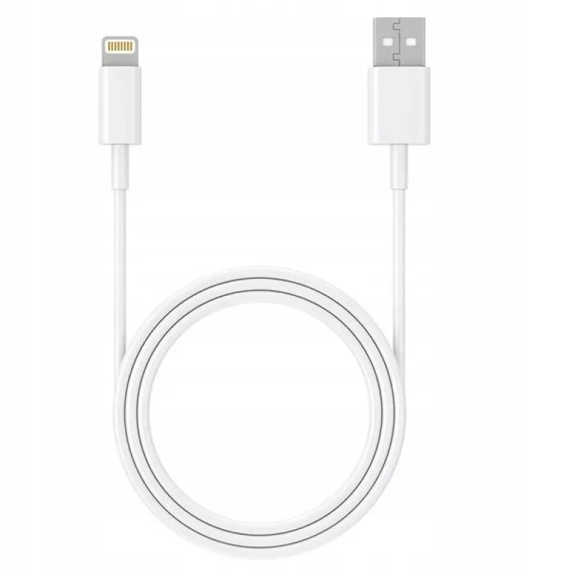 Kábel USB 2.0 iPhone AM-lightning 1m biely