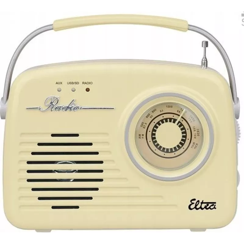 Rádio Eltra Radio Luiza Retro SP-11 MP3 USB SD vanilkové