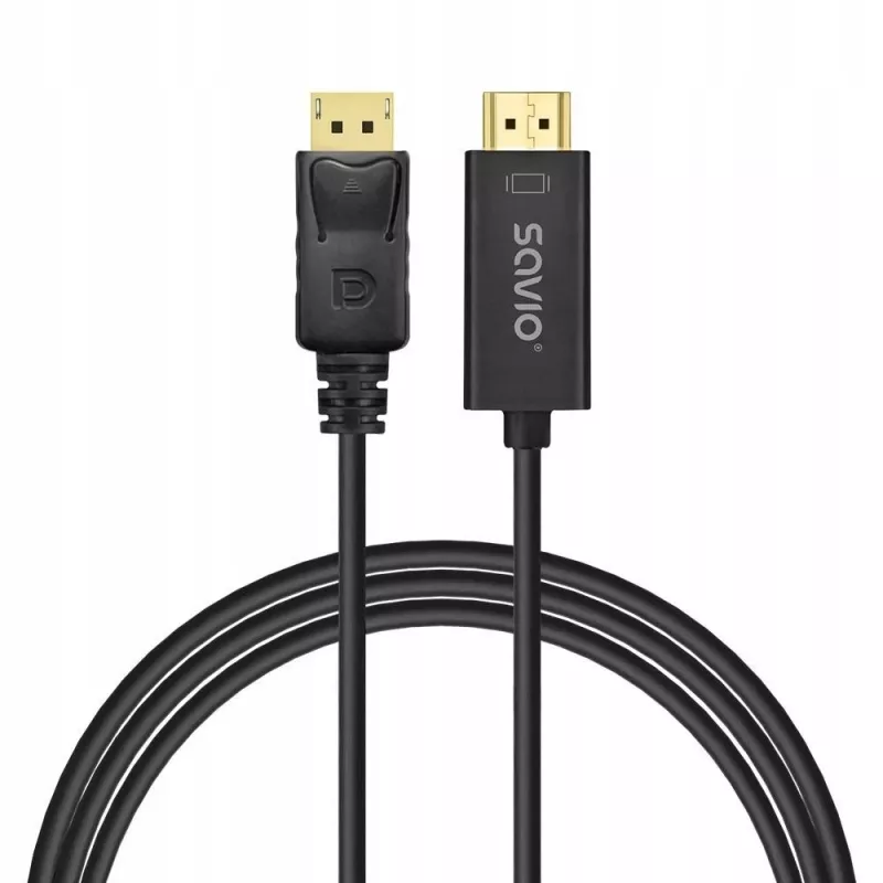 Kábel Display Port na HDMI 1,5m, CL-183 Savio SAVKABELCL-183