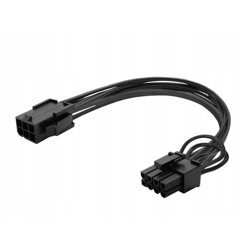 Savio AK-49 napájací kábel PCIe 6-pin na 8-pin (6+2), 0,15 m, čierny