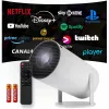 Projektor WiFi diaľkový ovládač Android TV 130 palcov 4K Full HD HY300 Pro LED