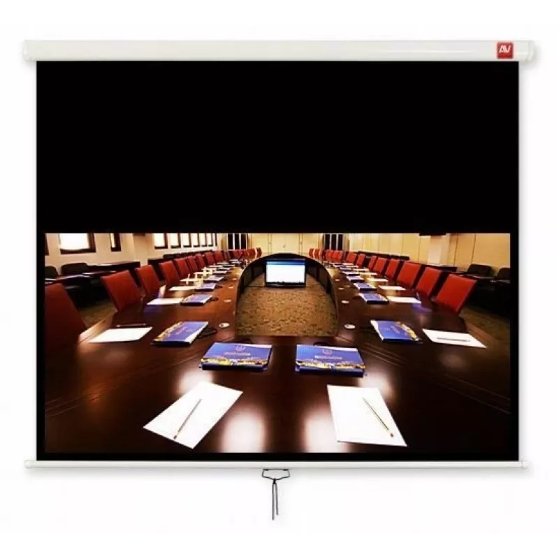 AVTEK Cinema 280 ručné projekčné plátno, 16:9, 280x200 cm, obraz 270x152 cm, matná biela