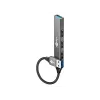 Goobay USB hub 74456 Type-A 5000 Mbit/s svetlosivý
