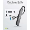 Goobay USB hub 74456 Type-A 5000 Mbit/s svetlosivý