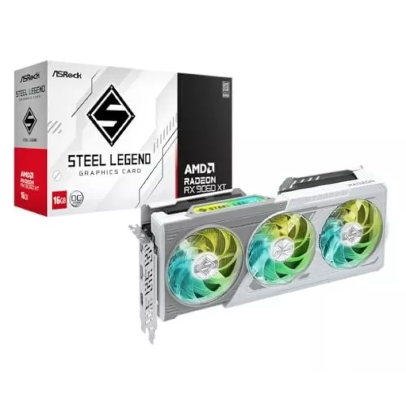 ASRock AMD Radeon RX 9060 XT Steel Legend 16GB OC grafická karta