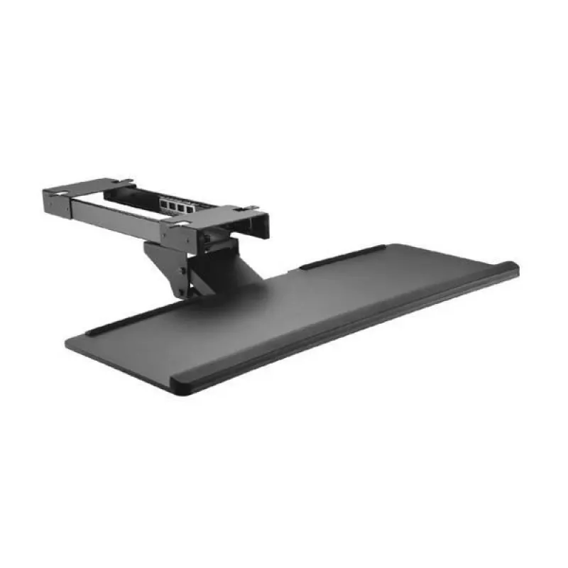 Maclean MC-757 podstavec na klávesnicu pod stôl, oceľ, max. 2 kg, čierny
