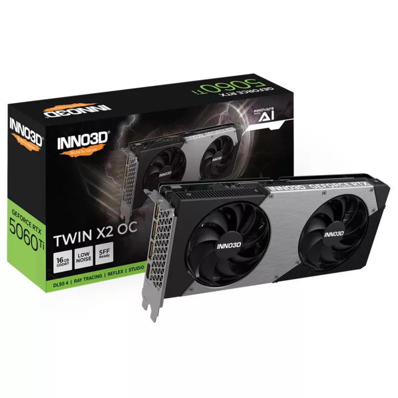 INNO3D GeForce RTX 5060 Ti TWIN X2 OC 16GB GDDR7 grafická karta