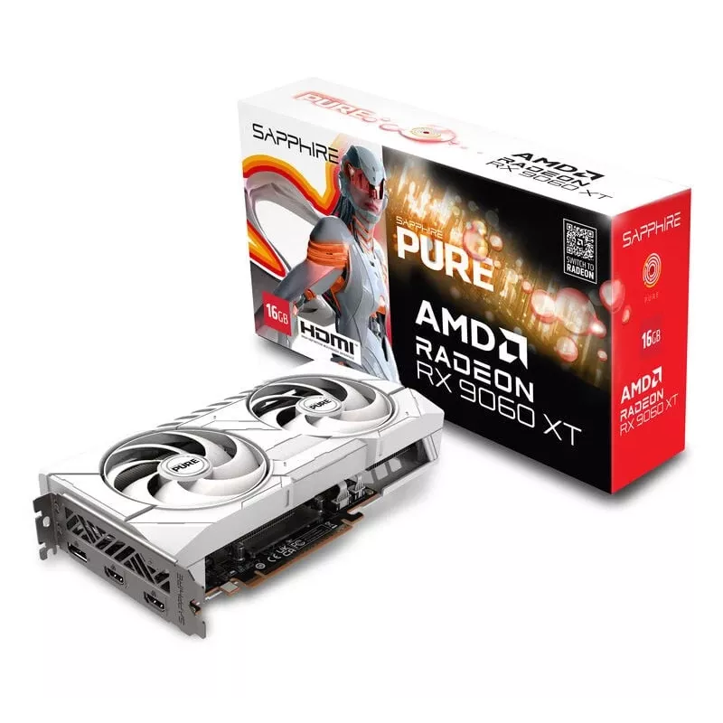 SAPPHIRE PURE Radeon RX 9060 XT Gaming OC 16GB grafická karta