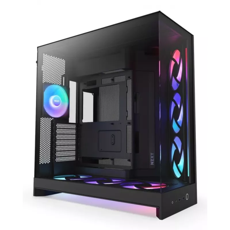 NZXT PC skriňa H9 Flow RGB+ Midi-Tower čierna