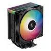 Ventilátor DeepCool AG400 BK ARGB V2 120 mm čierny — 120 mm ventilátor chladiča CPU s hydraulickým ložiskom, podpora viacerých socketov