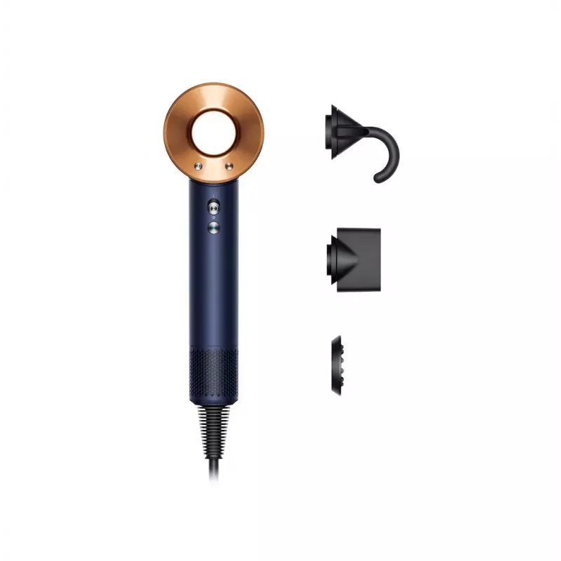 Dyson Supersonic Straight+Wavy HD07 Sušič vlasov, Pruská modrá / Medená (113277-01)
