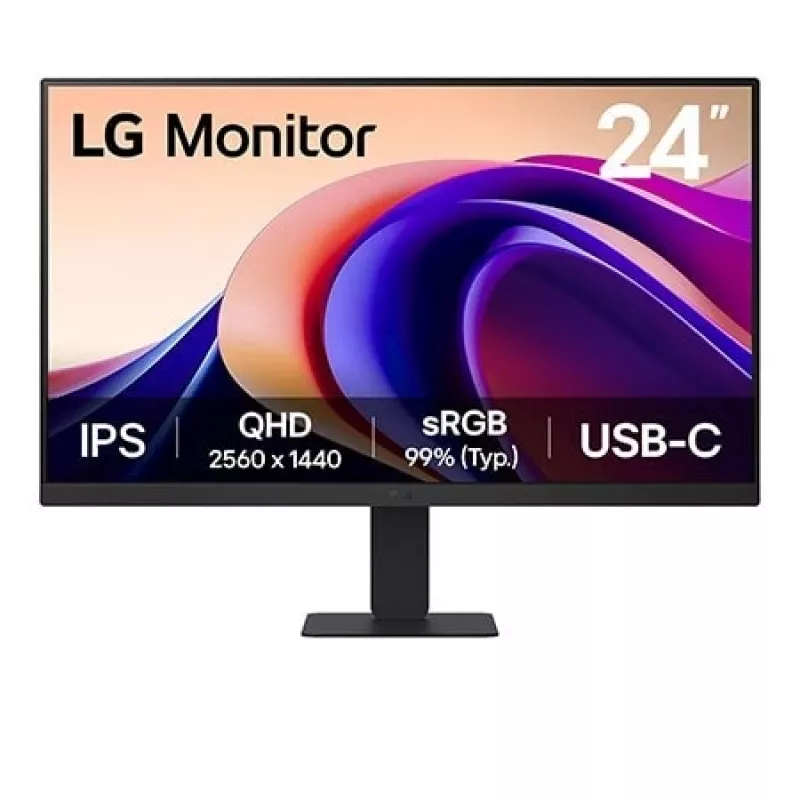 LG 24U631A-B počítačový monitor 60,5 cm (23,8 inch) 2560 x 1440 pixelov Quad HD čierny