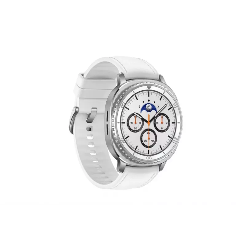 Smartwatch Samsung Galaxy Watch 8 Classic 46 mm strieborná — 3,3 cm AMOLED, 4G, 64 GB, 445 mAh