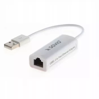 Savio CL-24 - sieťový adaptér - USB 2.0 - 10/100 Ethernet X 1