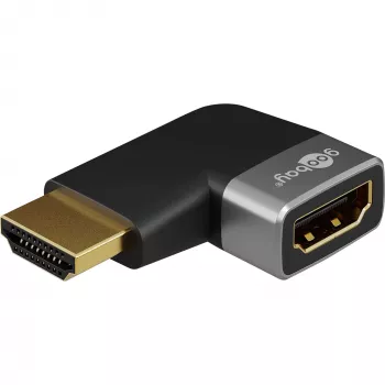 Pro Plus - HDMI - uhlový adaptér 90° vertikálny - čierny