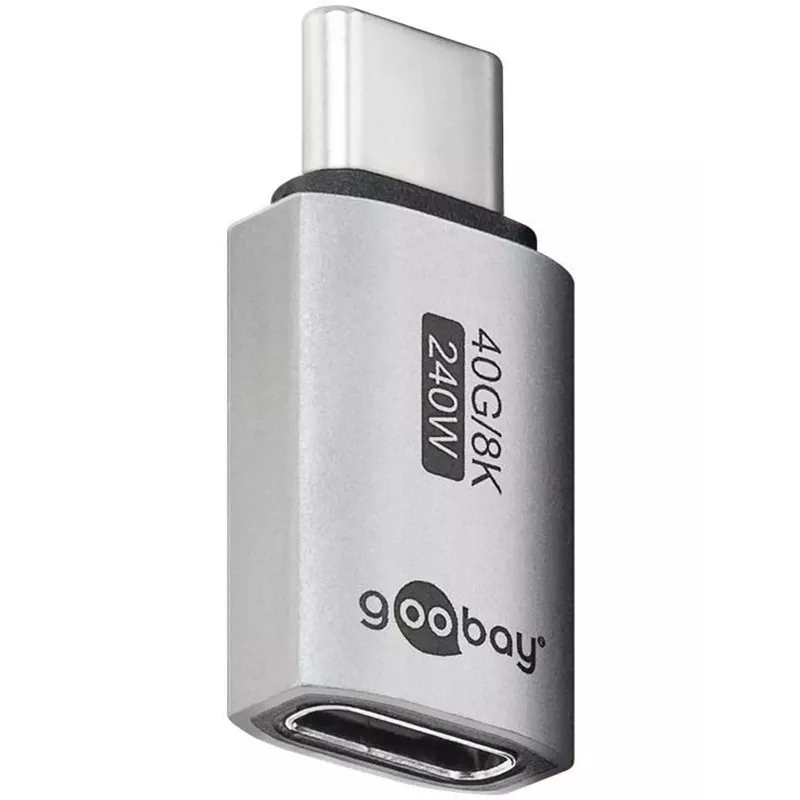 Goobay USB-C adaptér straight USB4 - konektor samec > konektor samica (74447)