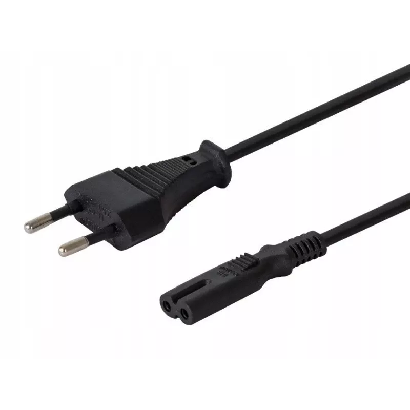 Napájací kábel osmička 2pin 1,2m, balenie 10 ks CL-97