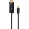 Goobay USB-C na HDMI kábel 4K pri 60 Hz 1 m čierny - konektor samec > HDMI (75696)