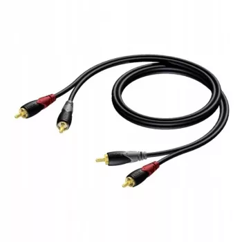 RCA/Cinch audio kábel Procab KPCL078 2x samec, 0,5 m