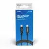 Savio CL-174 kábel USB-C na USB-C, 100 W, Power Delivery/Quick Charge, digitálny displej, 1 m, zelený