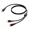 3,5 mm jack samec stereo na 2x RCA/Cinch samec audio kábel Procab 1KPCL049 5 m