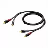 Audio kábel Procab 1KPCL084 — 2x Cinch samec na 2x Cinch samec, 3 m