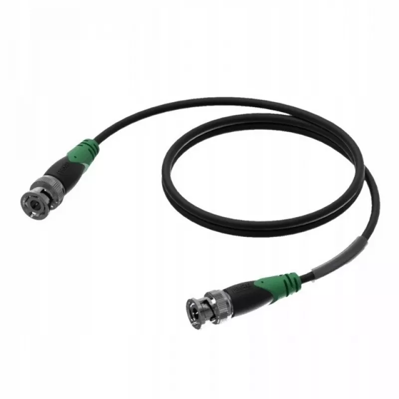 Sieťový kábel Procab 1KPCL215 BNC SAMEC BNC SAMEC 50 OHM 1.5M čierny