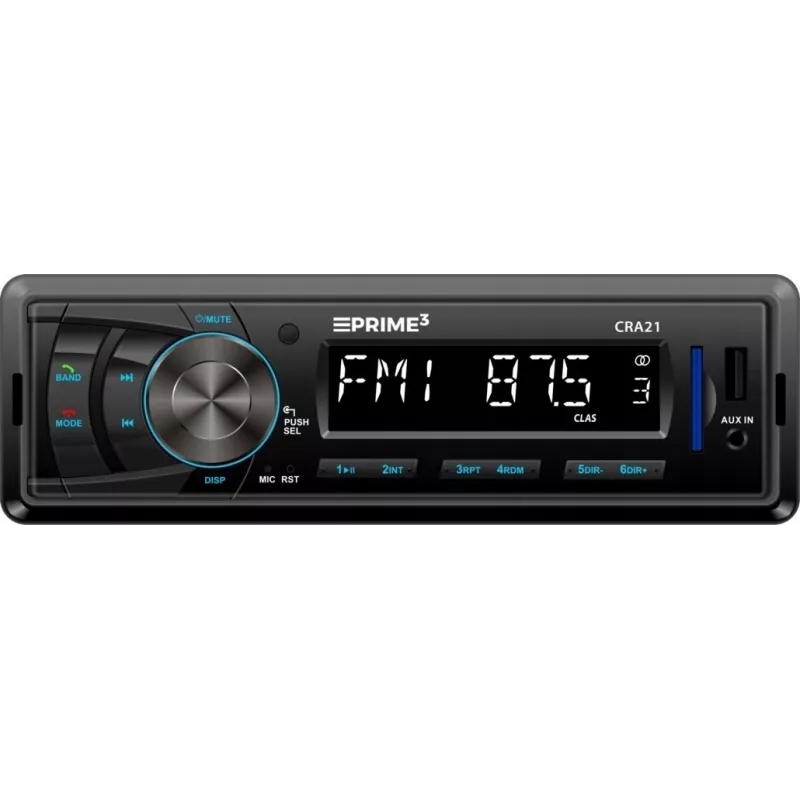 Auto FM rádio prijímač PRIME3 CRA21 BT Bluetooth s UKV tunerom a Bluetooth konektivitou