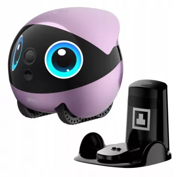 EnaBot Ebo Air 2 Plus domáci mobilný monitorovací robot s AI kamerou fialová