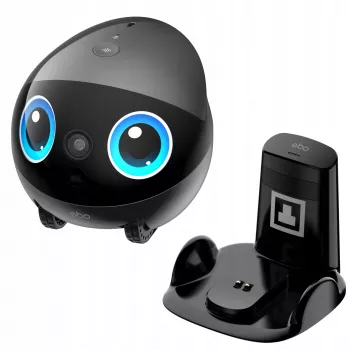 EnaBot Ebo Air 2 Plus mobilný domáci monitorovací robot s AI kamerou, sivá