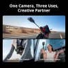 Akčná kamera DJI Osmo 360 Standard Combo – 8K Ultra HD, 120 MP CMOS, 240 fps, elektronická stabilizácia, 2 inch displej, MicroSD, 183 g, čierna