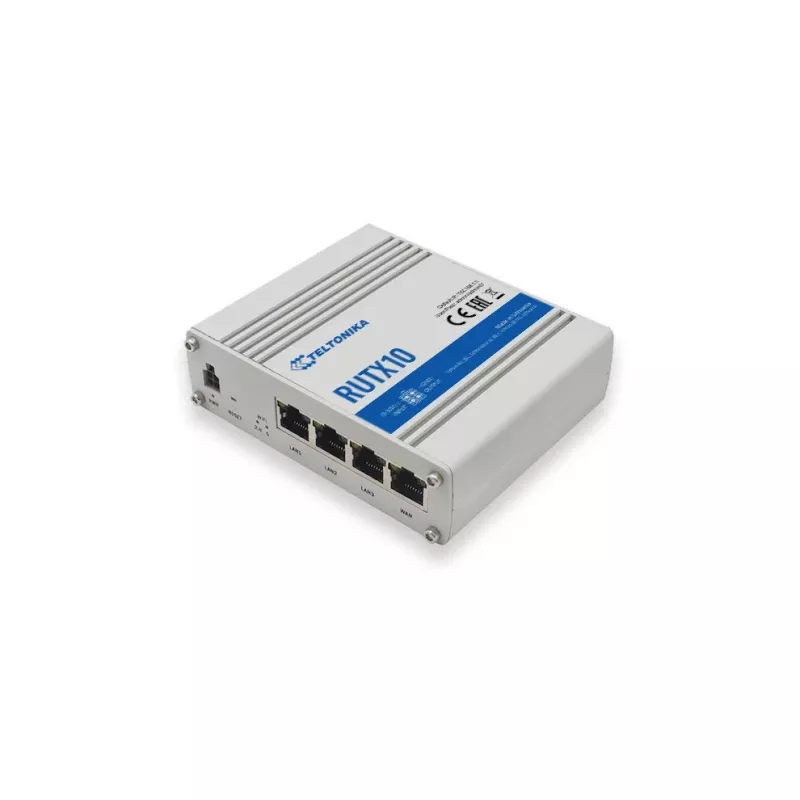 Teltonika RUTX10 bezdrôtový router Gigabit Ethernet Dual-Band (2,4 GHz / 5 GHz) biely