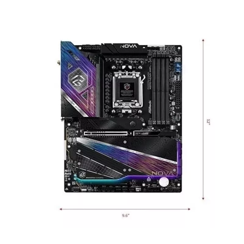 Základná doska ASRock X870 NOVA WIFI – AMD X870, socket AM5, ATX, 4× DIMM DDR5, 256 GB, Wi-Fi 7, 2,5 GbE