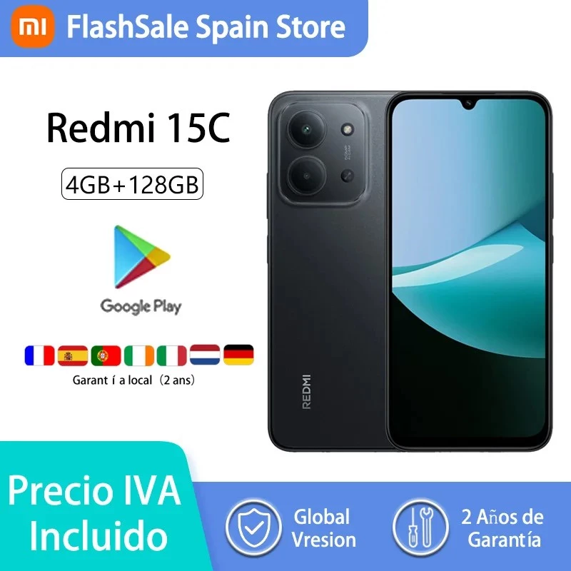 Xiaomi Redmi 15C 4G Smartphone 6,9 palcov 4/128GB Midnight Black