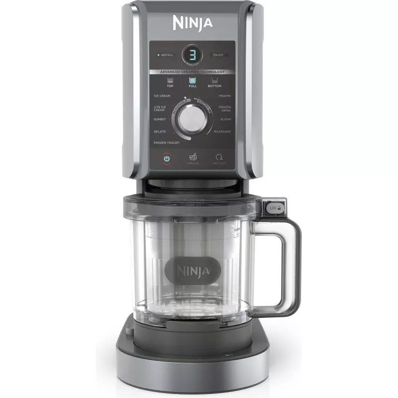 Ninja Creami Deluxe NC502CH, stroj na zmrzlinu a mrazené dezerty, čierna