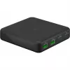 GOOBAY Multiport USB-C PD GaN stolná nabíjačka 65 W, čierna