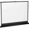 Projekčné plátno MACLEAN MC-961 45 palcov (4:3) voľne stojace, biely kov, viditeľná plocha 96×77 cm