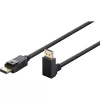Goobay kábel DisplayPort zalomený o 90°, DisplayPort 2.0/2.1, 54 Gbit/s, 8K 144 Hz, 2 m