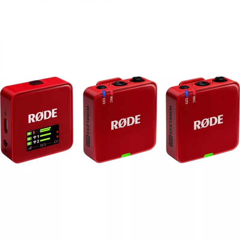 RØDE Wireless GO III Red - bezdrôtový mikrofónový systém (červená)